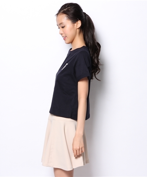 Chico(チコ)の「ビジューワッペンT(Tシャツ/カットソー・レディース・ホワイト/ネイビー/グレー・FREE)」の10枚目の写真