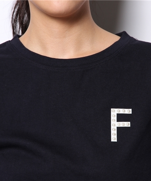 Chico(チコ)の「ビジューワッペンT(Tシャツ/カットソー・レディース・ホワイト/ネイビー/グレー・FREE)」の8枚目の写真