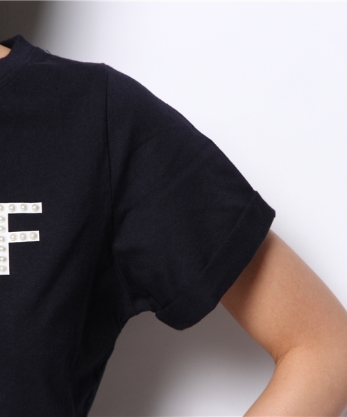 Chico(チコ)の「ビジューワッペンT(Tシャツ/カットソー・レディース・ホワイト/ネイビー/グレー・FREE)」の7枚目の写真