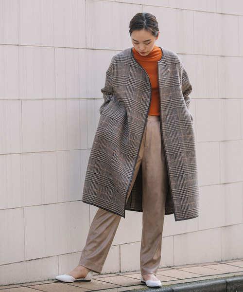 MARECHAL TERRE（マルシャルテル）の「パイピングコート(無地