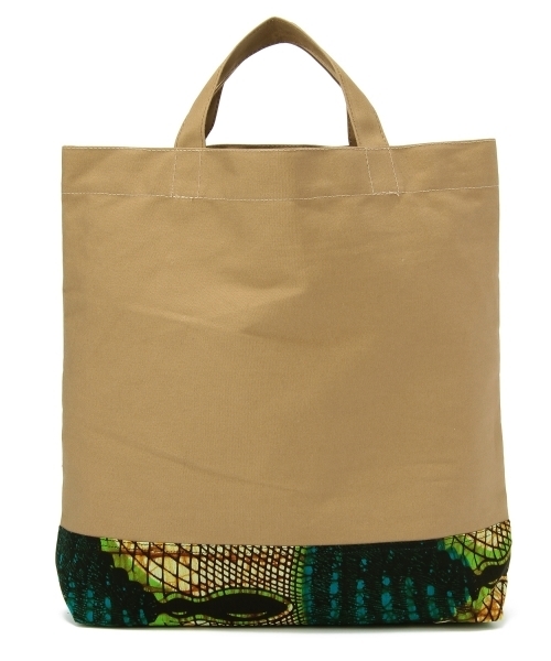 UNITED ARROWS(ユナイテッドアローズ)の「UA CANVAS AFRICAN TOTE ◆(トートバッグ・メンズ・ブラック/ベージュ/ネイビー・フリー)」の1枚目の写真