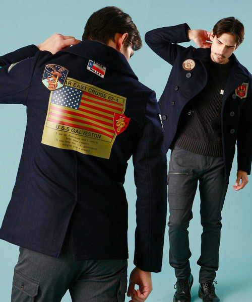 AVIREX(アヴィレックス)の「【WEB&DEPOT限定】ピーコート ファーイースト クルーズ/PEA COAT FAR EAST CRUISE(ピーコート)」|ネイビー