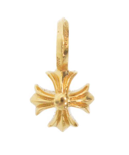 CHROME HEARTS CHプラス スタックチャーム ネックレス ブランド古着】CHプラススタックチャームゴールドネックレストップ