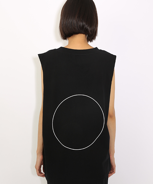 i（アイ）の「□プリントタンク（キャミソール・レディース・ホワイト/ブラック・ﾌﾘ-）」の5枚目の写真