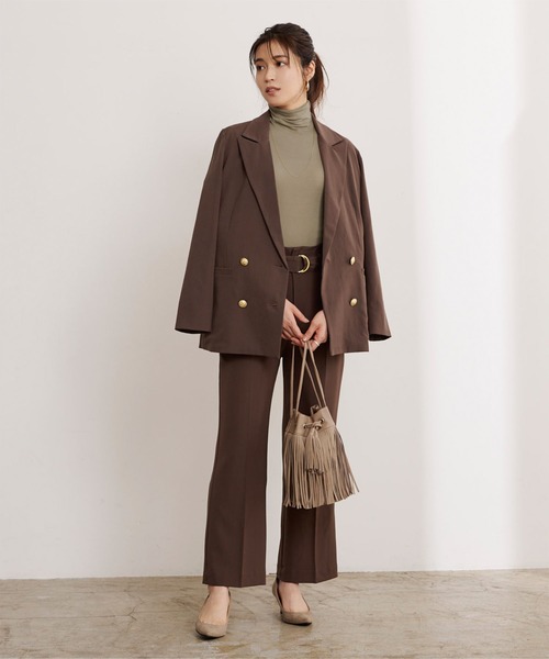 UR'S（ユアーズ）の「ﾍﾞｰｼｯｸﾀｰﾄﾙﾈｯｸﾌﾟﾙｵｰﾊﾞｰ（ニット/セーター・レディース・アイボリー/カーキ/ブラウン/ブラック・FREE）」の7枚目の写真