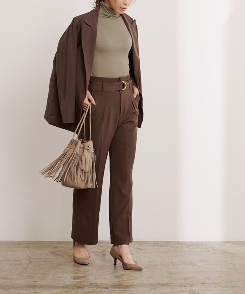 UR'S（ユアーズ）の「ﾍﾞｰｼｯｸﾀｰﾄﾙﾈｯｸﾌﾟﾙｵｰﾊﾞｰ（ニット/セーター・レディース・アイボリー/カーキ/ブラウン/ブラック・FREE）」の8枚目の写真