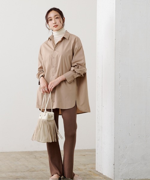 UR'S（ユアーズ）の「ﾍﾞｰｼｯｸﾀｰﾄﾙﾈｯｸﾌﾟﾙｵｰﾊﾞｰ（ニット/セーター・レディース・アイボリー/カーキ/ブラウン/ブラック・FREE）」の11枚目の写真