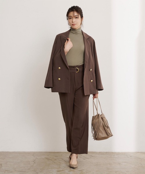 UR'S（ユアーズ）の「ﾍﾞｰｼｯｸﾀｰﾄﾙﾈｯｸﾌﾟﾙｵｰﾊﾞｰ（ニット/セーター・レディース・アイボリー/カーキ/ブラウン/ブラック・FREE）」の12枚目の写真