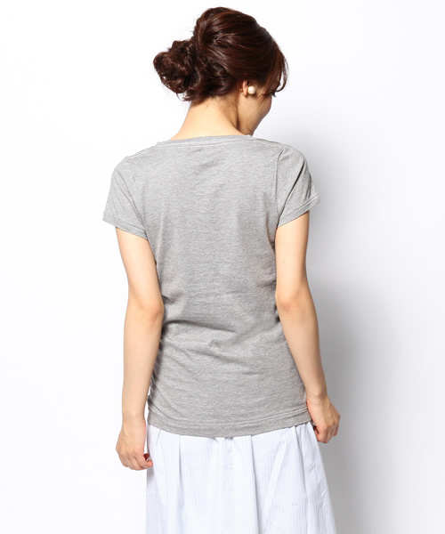 green label relaxing（グリーンレーベルリラクシング）の「GC SUPIMA/C V/N SSLⅡ Tシャツ ◆（Tシャツ/カットソー・レディース・オフホワイト/グレー/レッド/ネイビー・38/40）」の9枚目の写真