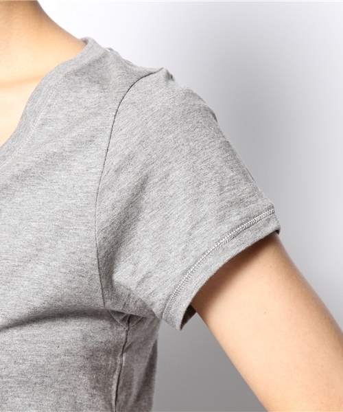 green label relaxing（グリーンレーベルリラクシング）の「GC SUPIMA/C V/N SSLⅡ Tシャツ ◆（Tシャツ/カットソー・レディース・オフホワイト/グレー/レッド/ネイビー・38/40）」の11枚目の写真