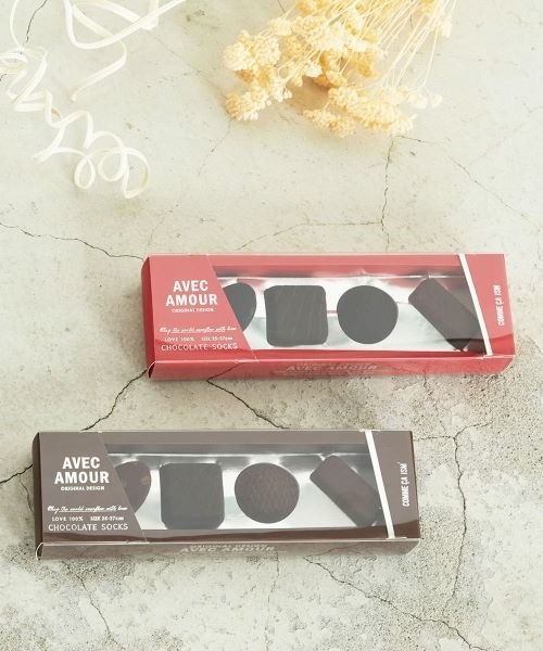 COMME CA ISM(コムサイズム)の「BOXチョコ風 アンクルソックス(ソックス/靴下・メンズ・ブラック/ブラウン・27cm)」の11枚目の写真