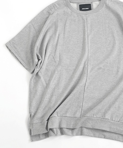 OURET（オーレット）の「コンパクトインド裏毛 ドルマンプルオーバー（Tシャツ/カットソー・メンズ・ブラック/ネイビー/グレー・1/2）」の7枚目の写真