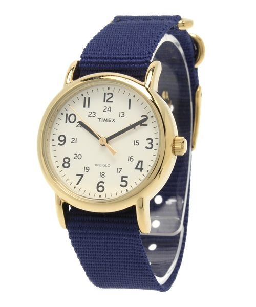 TIMEX（タイメックス）の「TIMEX / Weekender Central Park Mid-Size（アナログ腕時計・レディース・ブラック/ネイビー・ONE SIZE）」の2枚目の写真