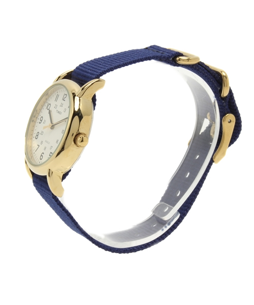 TIMEX（タイメックス）の「TIMEX / Weekender Central Park Mid-Size（アナログ腕時計・レディース・ブラック/ネイビー・ONE SIZE）」の3枚目の写真
