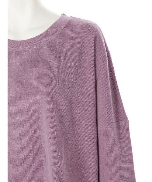 Ungrid（アングリッド）の「ビッグルーズリバーススウェット（スウェット・レディース・チャコールグレー/モカ/パープル/オフホワイト・FREE）」の9枚目の写真