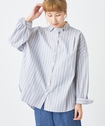 PUAL CE CIN | ストライプブラウス(シャツ/ブラウス)