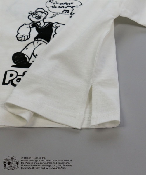 JAM & LINK(ジャムアンドリンク)の「Popeye/ポパイ 半袖Tシャツ(Tシャツ/カットソー・キッズ・チャコールグレー/オフホワイト・90cm/110cm/100cm/120cm/130cm/140cm/150cm/160cm)」の7枚目の写真