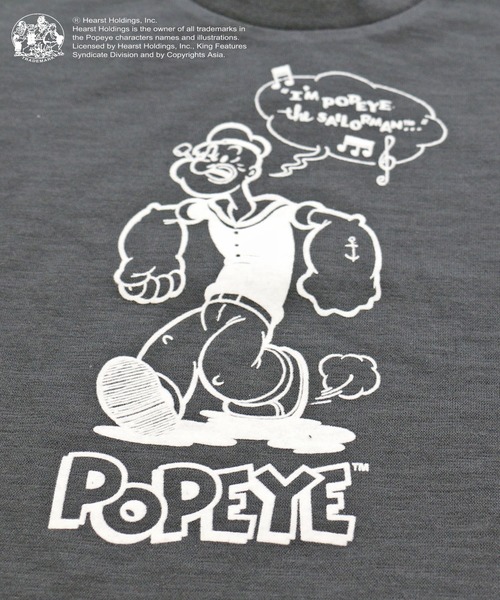 JAM & LINK(ジャムアンドリンク)の「Popeye/ポパイ 半袖Tシャツ(Tシャツ/カットソー・キッズ・チャコールグレー/オフホワイト・90cm/110cm/100cm/120cm/130cm/140cm/150cm/160cm)」の10枚目の写真