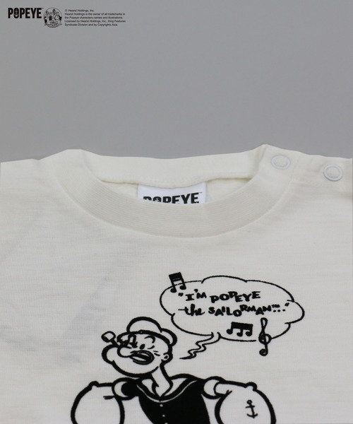 JAM & LINK(ジャムアンドリンク)の「Popeye/ポパイ 半袖Tシャツ(Tシャツ/カットソー・キッズ・チャコールグレー/オフホワイト・90cm/110cm/100cm/120cm/130cm/140cm/150cm/160cm)」の19枚目の写真