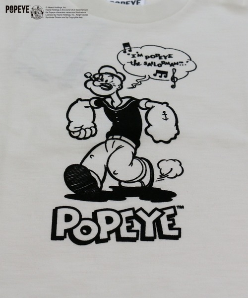 JAM & LINK(ジャムアンドリンク)の「Popeye/ポパイ 半袖Tシャツ(Tシャツ/カットソー・キッズ・チャコールグレー/オフホワイト・90cm/110cm/100cm/120cm/130cm/140cm/150cm/160cm)」の18枚目の写真