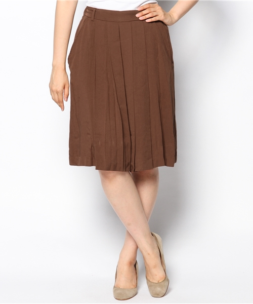 Kastane（カスタネ）の「【Kastane】ハーフ丈タックキュロット無地（その他パンツ・レディース・ブラウン/ブラック・FREE）」の6枚目の写真