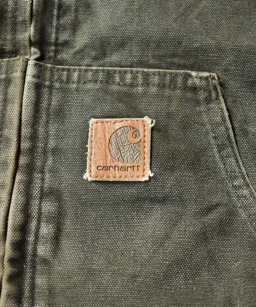 Carhartt（カーハート）の「【ヴィンテージ古着】Carhartt/カーハート ダック地 アクティブパーカー（ブルゾン・メンズ・グリーン・MEDIUM）」の3枚目の写真