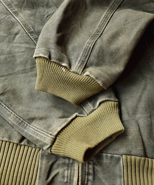 Carhartt（カーハート）の「【ヴィンテージ古着】Carhartt/カーハート ダック地 アクティブパーカー（ブルゾン・メンズ・グリーン・MEDIUM）」の5枚目の写真