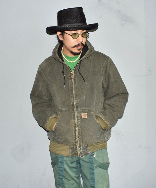 Carhartt（カーハート）の「【ヴィンテージ古着】Carhartt/カーハート ダック地 アクティブパーカー（ブルゾン・メンズ・グリーン・MEDIUM）」の12枚目の写真