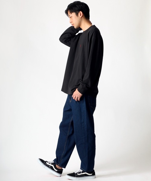 U.S. POLO ASSN.（ユーエスポロアッスン）の「U.S. POLO ASSN./ユーエスポロアッスン ビッグシルエット ロゴ 刺繍 ワンポイント ロングスリーブTシャツ（Tシャツ/カットソー・メンズ・ホワイト/ブラック/ベージュ/ネイビー/ダークグリーン/ブルー・LL/M/L）」の15枚目の写真