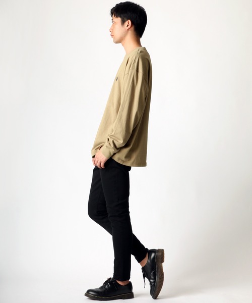 U.S. POLO ASSN.（ユーエスポロアッスン）の「U.S. POLO ASSN./ユーエスポロアッスン ビッグシルエット ロゴ 刺繍 ワンポイント ロングスリーブTシャツ（Tシャツ/カットソー・メンズ・ホワイト/ブラック/ベージュ/ネイビー/ダークグリーン/ブルー・LL/M/L）」の11枚目の写真