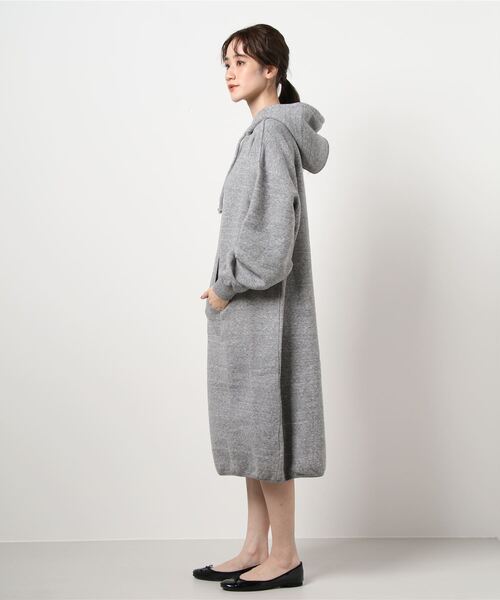 v::room(ヴィルーム)の「【 V::room / ヴィルーム 】HOODED DRESS フーデッドスウェットワンピース・・(ワンピース・レディース・チャコールグレー・FREE)」の11枚目の写真