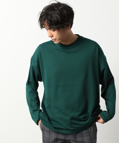 LAKOLE（ラコレ）の「ルーズニットクルーネックプルオーバー / LAKOLE（ニット/セーター・メンズ・ブラック/グリーン/ブラウン系その他・MEDIUM/LARGE）」の3枚目の写真