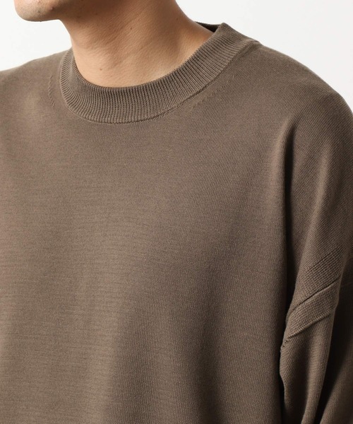 LAKOLE（ラコレ）の「ルーズニットクルーネックプルオーバー / LAKOLE（ニット/セーター・メンズ・ブラック/グリーン/ブラウン系その他・MEDIUM/LARGE）」の4枚目の写真