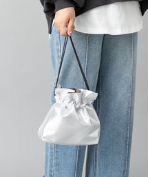 prose verse | 【2WAY仕様】メタリック巾着ショルダーバッグ 巾着バッグ(ショルダーバッグ)