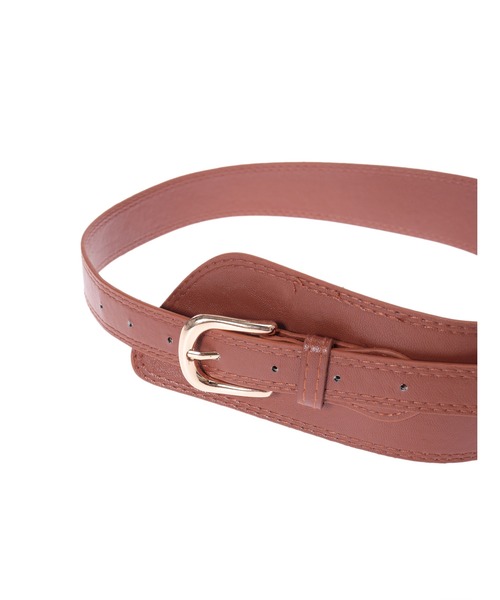 fifth（フィフス）の「フェイクレザーデザインベルト（ベルト・レディース・ブラック/ブラウン・FREE）」の5枚目の写真