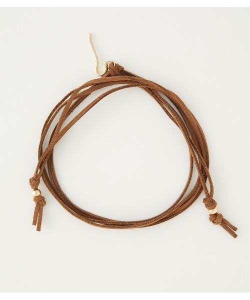 rienda（リエンダ）の「フェイクスエードダブルシィンロープ（ヘアゴム・レディース・ブラック/ブラウン・FREE）」の9枚目の写真