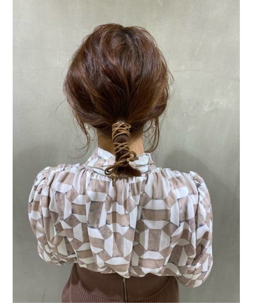 rienda（リエンダ）の「フェイクスエードダブルシィンロープ（ヘアゴム・レディース・ブラック/ブラウン・FREE）」の19枚目の写真