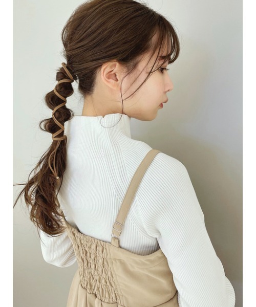 rienda（リエンダ）の「フェイクスエードダブルシィンロープ（ヘアゴム・レディース・ブラック/ブラウン・FREE）」の17枚目の写真