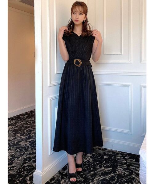 RESEXXY(リゼクシー)の「ストライプワンピース(ワンピース・レディース・オフホワイト/ブラック/ベージュ・FREE)」の21枚目の写真