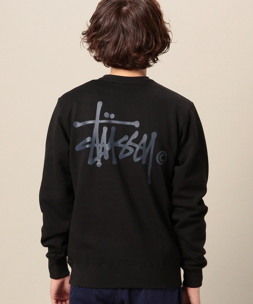 BEAUTY&YOUTH UNITED ARROWS（ビューティーアンドユースユナイテッドアローズ）の「＜STUSSY for BY＞ SWEAT CREW/スウェット ◆（スウェット・メンズ・ブラック/ネイビー・MEDIUM/SMALL/LARGE）」の7枚目の写真