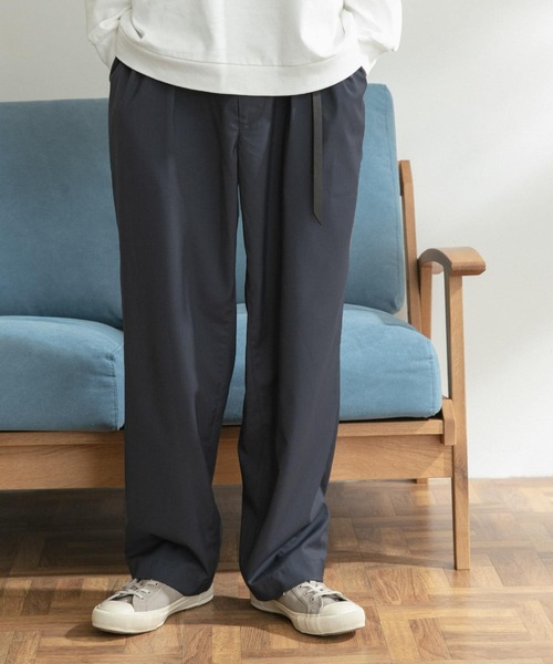 FORK&SPOON（フォークアンドスプーン）の「FORK&SPOON　TRタックストレートパンツ（その他パンツ・メンズ・ブラック/チャコールグレー/ブラウン系その他・4/5）」の8枚目の写真