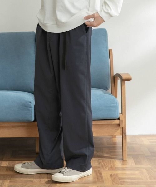 FORK&SPOON（フォークアンドスプーン）の「FORK&SPOON　TRタックストレートパンツ（その他パンツ・メンズ・ブラック/チャコールグレー/ブラウン系その他・4/5）」の12枚目の写真