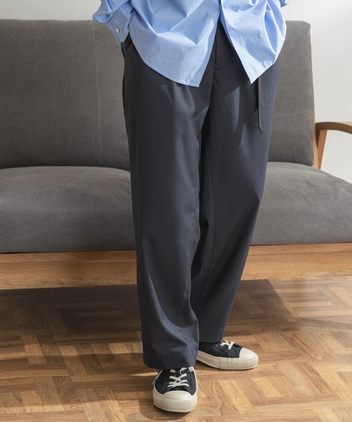 FORK&SPOON（フォークアンドスプーン）の「FORK&SPOON　TRタックストレートパンツ（その他パンツ・メンズ・ブラック/チャコールグレー/ブラウン系その他・4/5）」の19枚目の写真