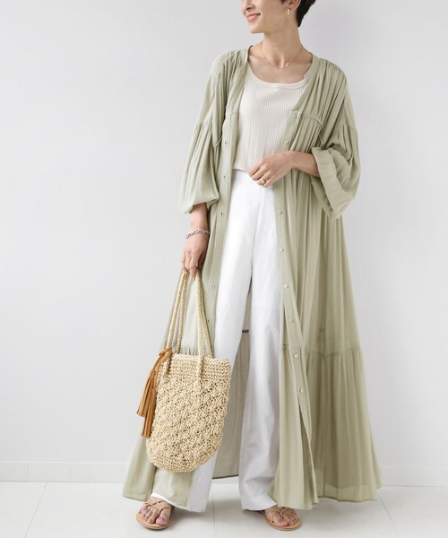 JOURNAL STANDARD relume｜レーヨンコットンギャザーワンピース