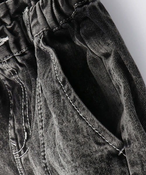 RADCHAP（ラッドチャップ）の「デニムショートパンツ（デニムパンツ・キッズ・サックスブルー/ブラック・120cm/90cm/140cm/100cm/110cm/150cm/130cm）」の4枚目の写真