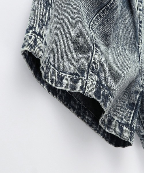 RADCHAP（ラッドチャップ）の「デニムショートパンツ（デニムパンツ・キッズ・サックスブルー/ブラック・120cm/90cm/140cm/100cm/110cm/150cm/130cm）」の5枚目の写真