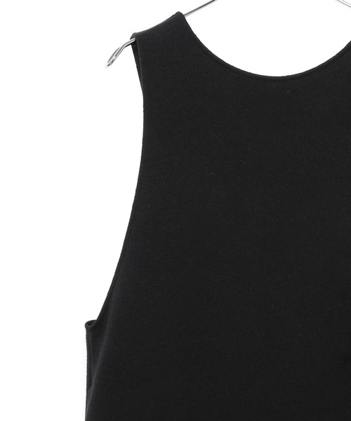 ADAM ET ROPE'（アダムエロペ）の「＜洗える＞BACKツイストワンピース（ワンピース・レディース・ブラック/キナリ・FREE）」の6枚目の写真