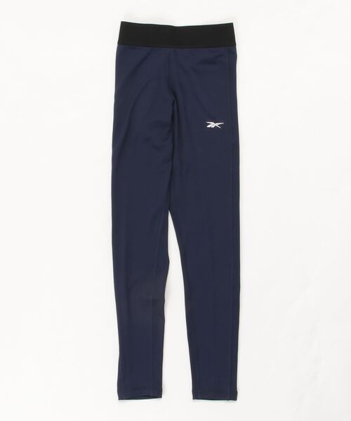 Reebok（リーボック）の「トレーニング エッセンシャルズ リニア ロゴ タイツ / Training Essentials Linear Logo Tights（レギンス/スパッツ・レディース・ネイビー/ブラック・X-SMALL/X-LARGE/MEDIUM/SMALL/LARGE）」の9枚目の写真