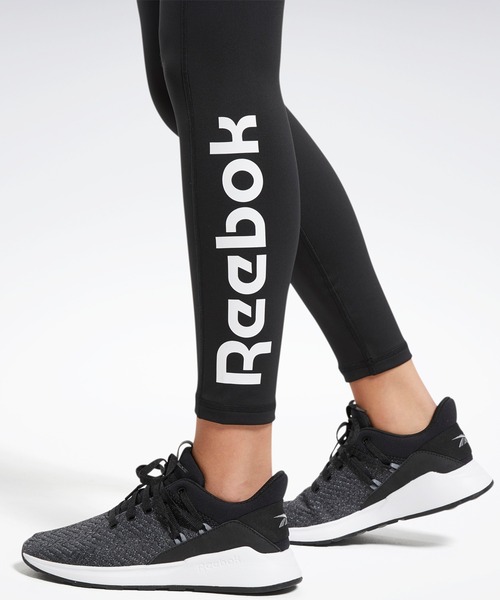 Reebok（リーボック）の「トレーニング エッセンシャルズ リニア ロゴ タイツ / Training Essentials Linear Logo Tights（レギンス/スパッツ・レディース・ネイビー/ブラック・X-SMALL/X-LARGE/MEDIUM/SMALL/LARGE）」の12枚目の写真