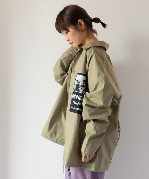 Suspicionコーチジャケット Me Em Me Em ユニセックス Select ミームセレクト のファッション セール ミリタリー ジャケット